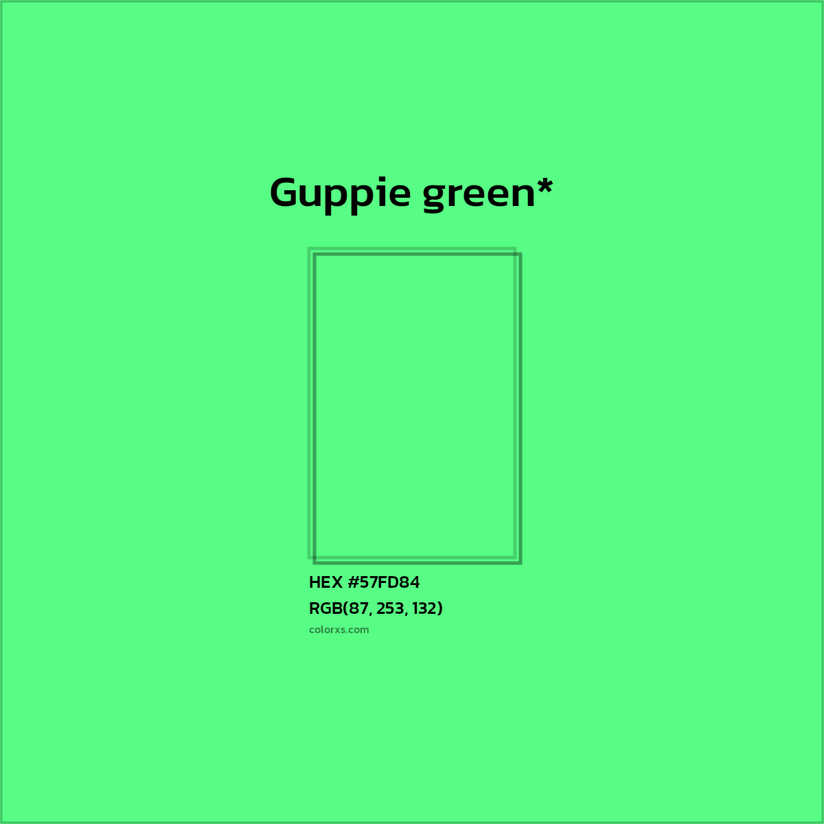 HEX #57FD84 Color Name, Color Code, Palettes, Similar Paints, Images