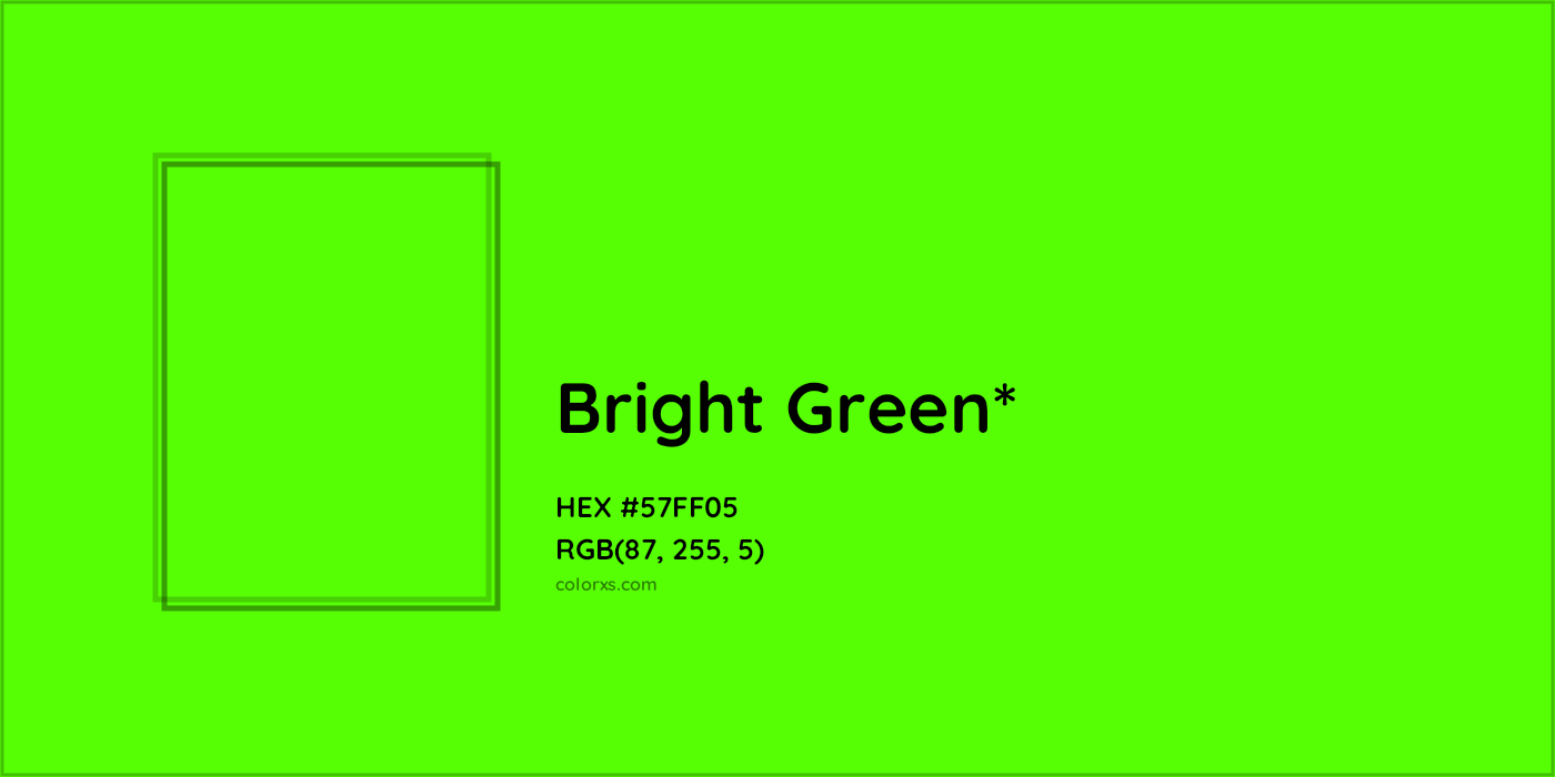 HEX #57FF05 Color Name, Color Code, Palettes, Similar Paints, Images