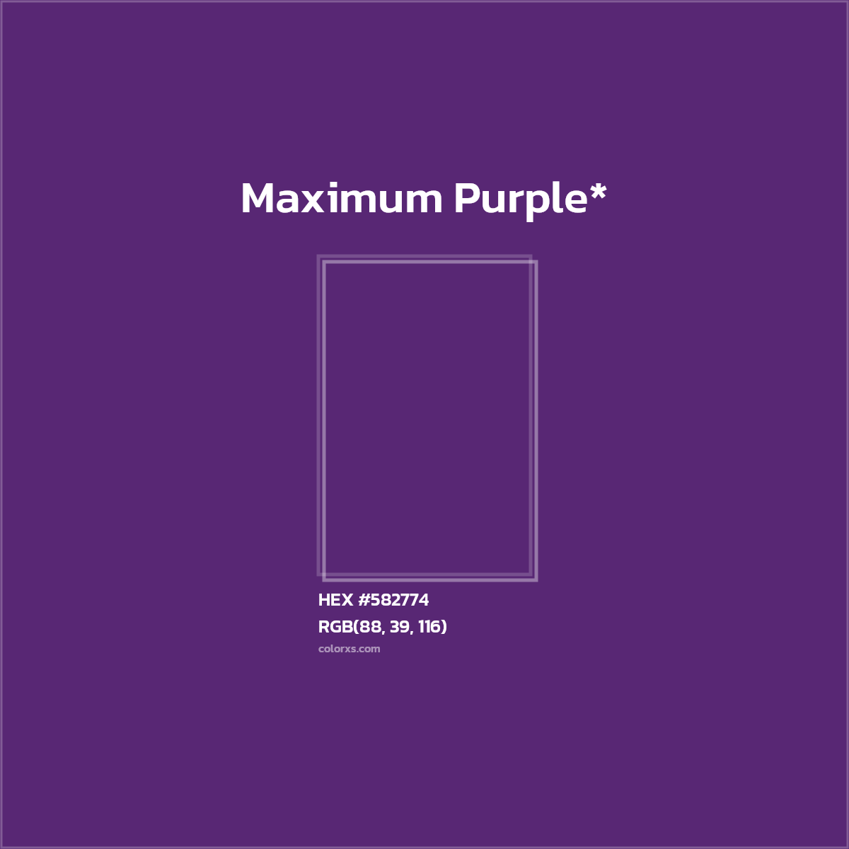 HEX #582774 Color Name, Color Code, Palettes, Similar Paints, Images