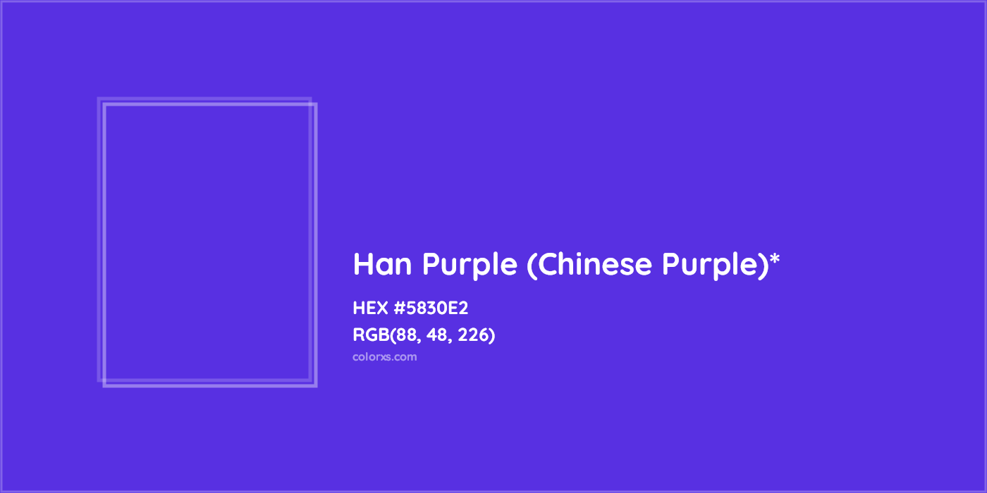 HEX #5830E2 Color Name, Color Code, Palettes, Similar Paints, Images
