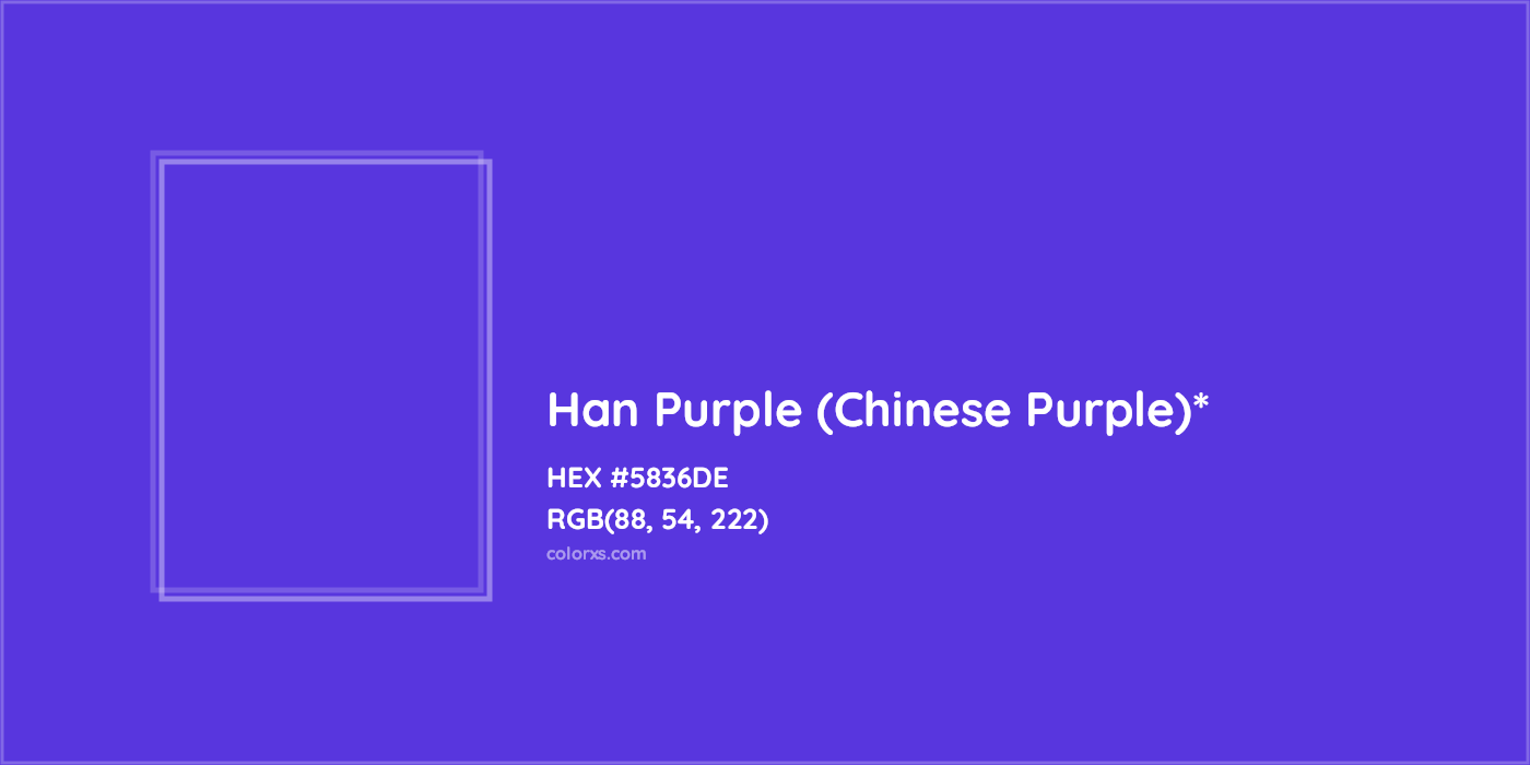 HEX #5836DE Color Name, Color Code, Palettes, Similar Paints, Images