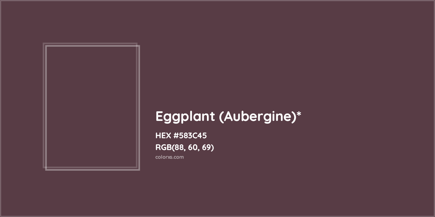 HEX #583C45 Color Name, Color Code, Palettes, Similar Paints, Images