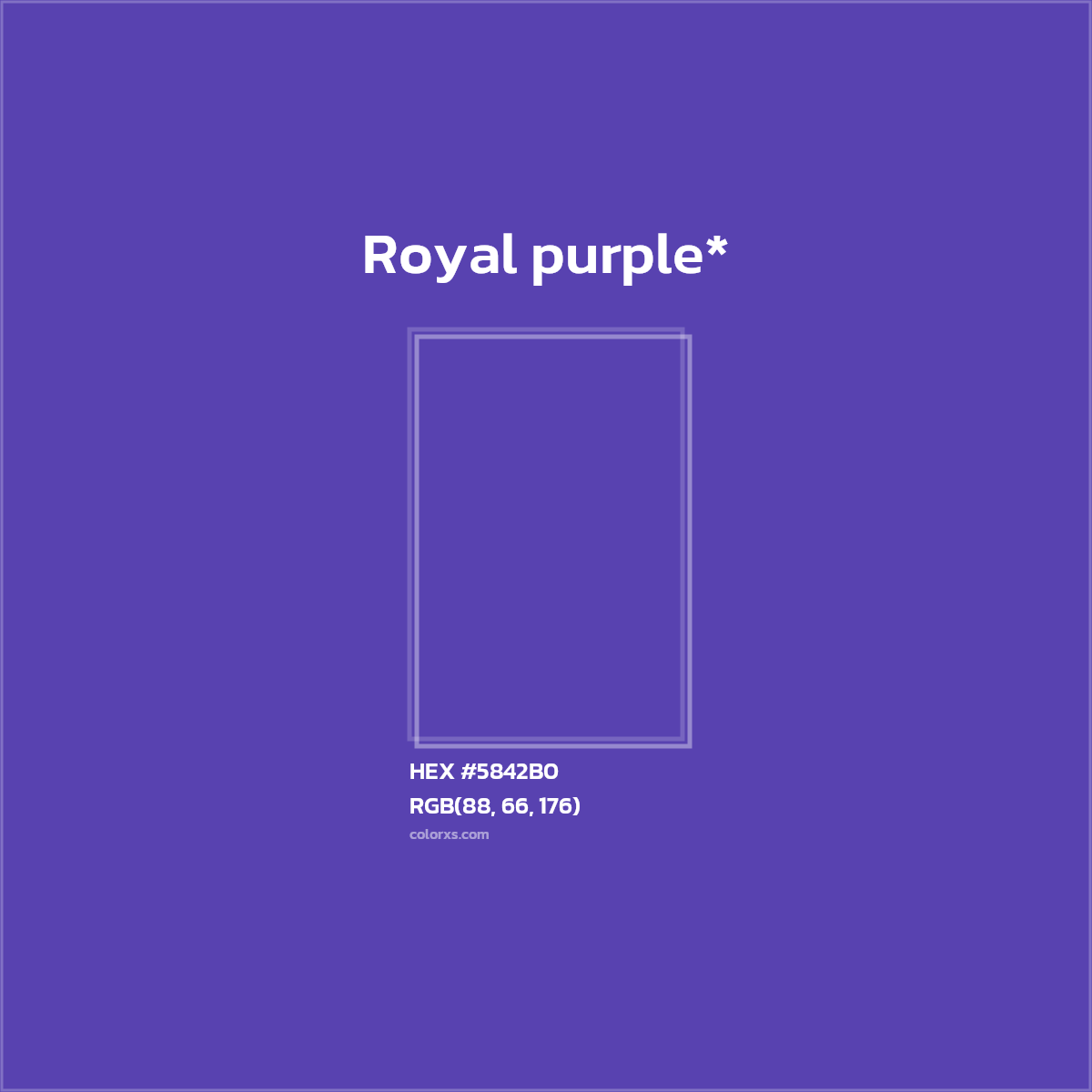 HEX #5842B0 Color Name, Color Code, Palettes, Similar Paints, Images