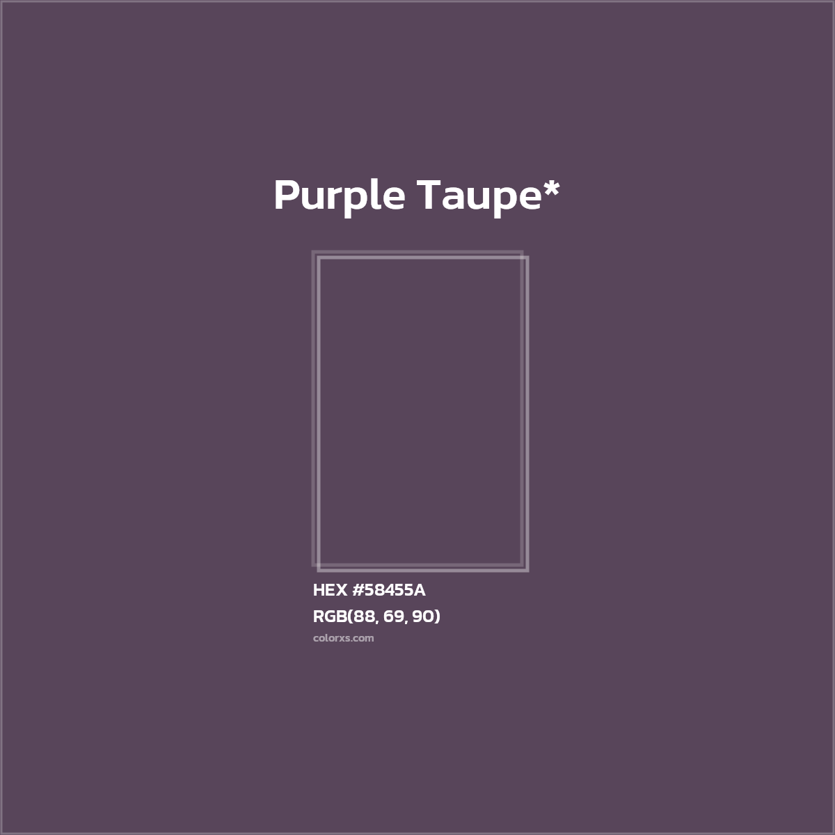 HEX #58455A Color Name, Color Code, Palettes, Similar Paints, Images