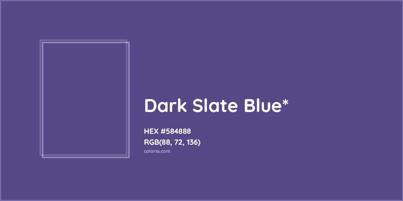 HEX #584888 Color Name, Color Code, Palettes, Similar Paints, Images