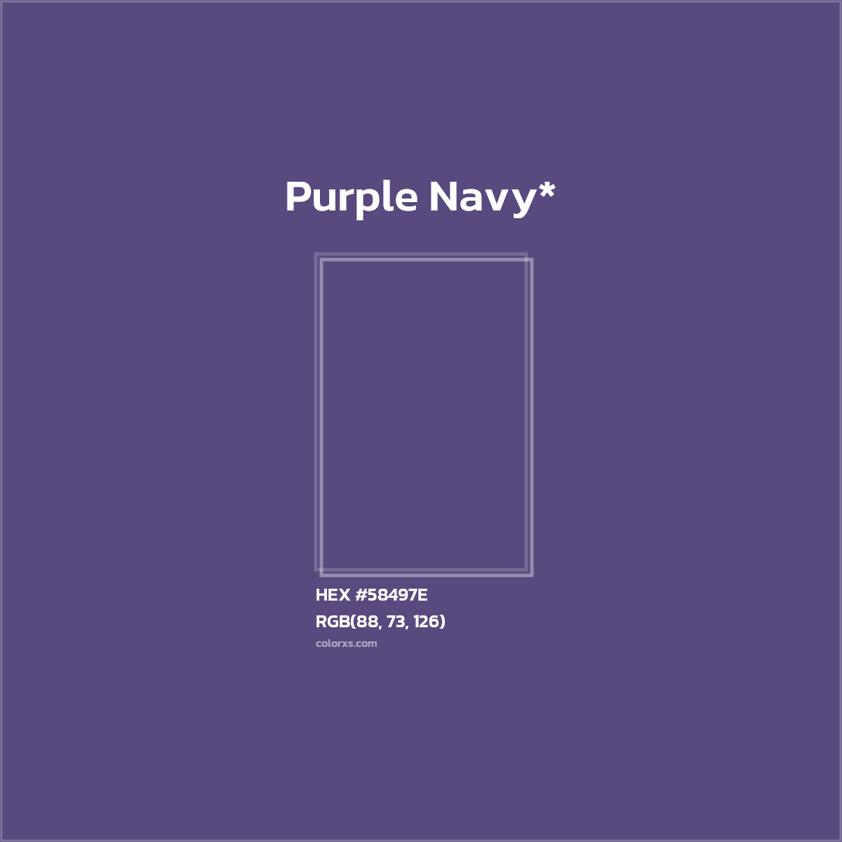 HEX #58497E Color Name, Color Code, Palettes, Similar Paints, Images