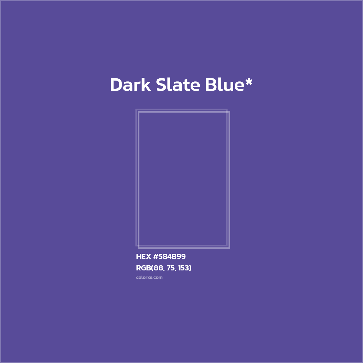 HEX #584B99 Color Name, Color Code, Palettes, Similar Paints, Images