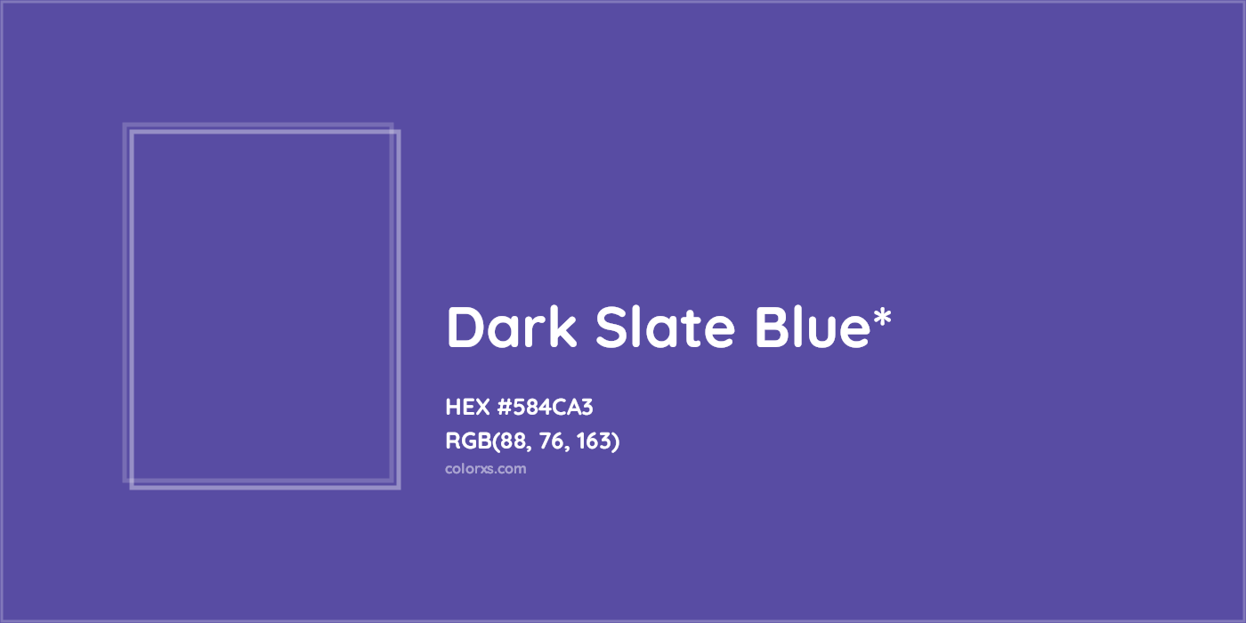 HEX #584CA3 Color Name, Color Code, Palettes, Similar Paints, Images