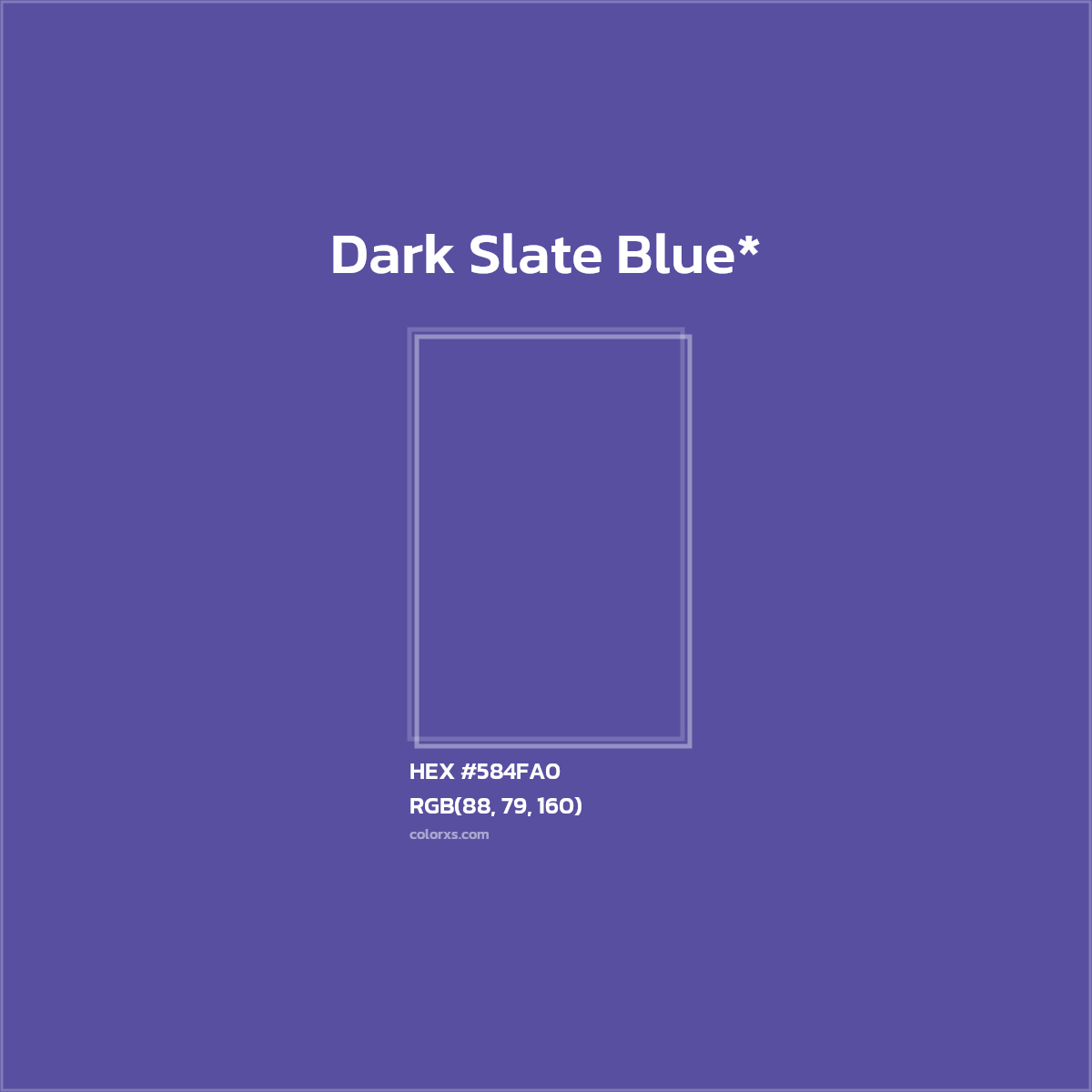 HEX #584FA0 Color Name, Color Code, Palettes, Similar Paints, Images