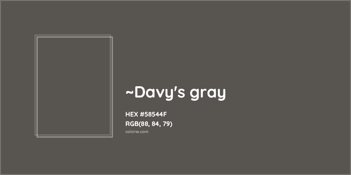 HEX #58544F Color Name, Color Code, Palettes, Similar Paints, Images