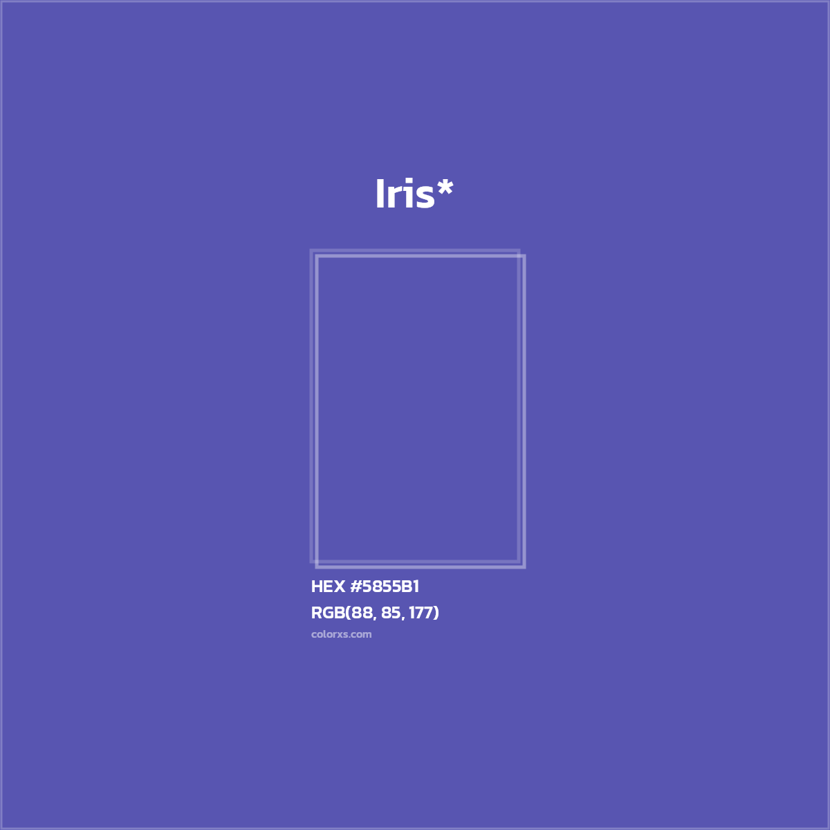 HEX #5855B1 Color Name, Color Code, Palettes, Similar Paints, Images