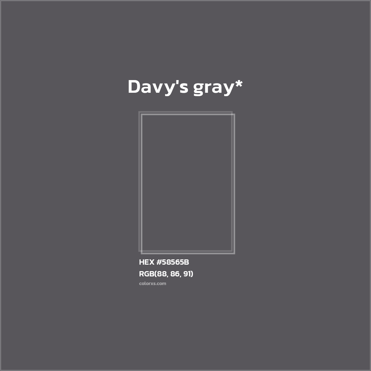 HEX #58565B Color Name, Color Code, Palettes, Similar Paints, Images