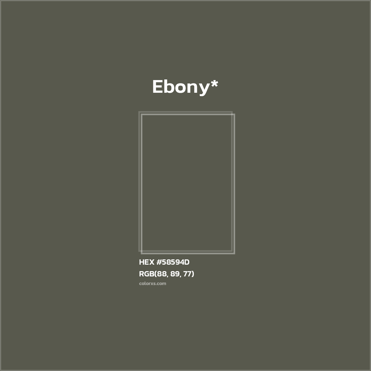 HEX #58594D Color Name, Color Code, Palettes, Similar Paints, Images