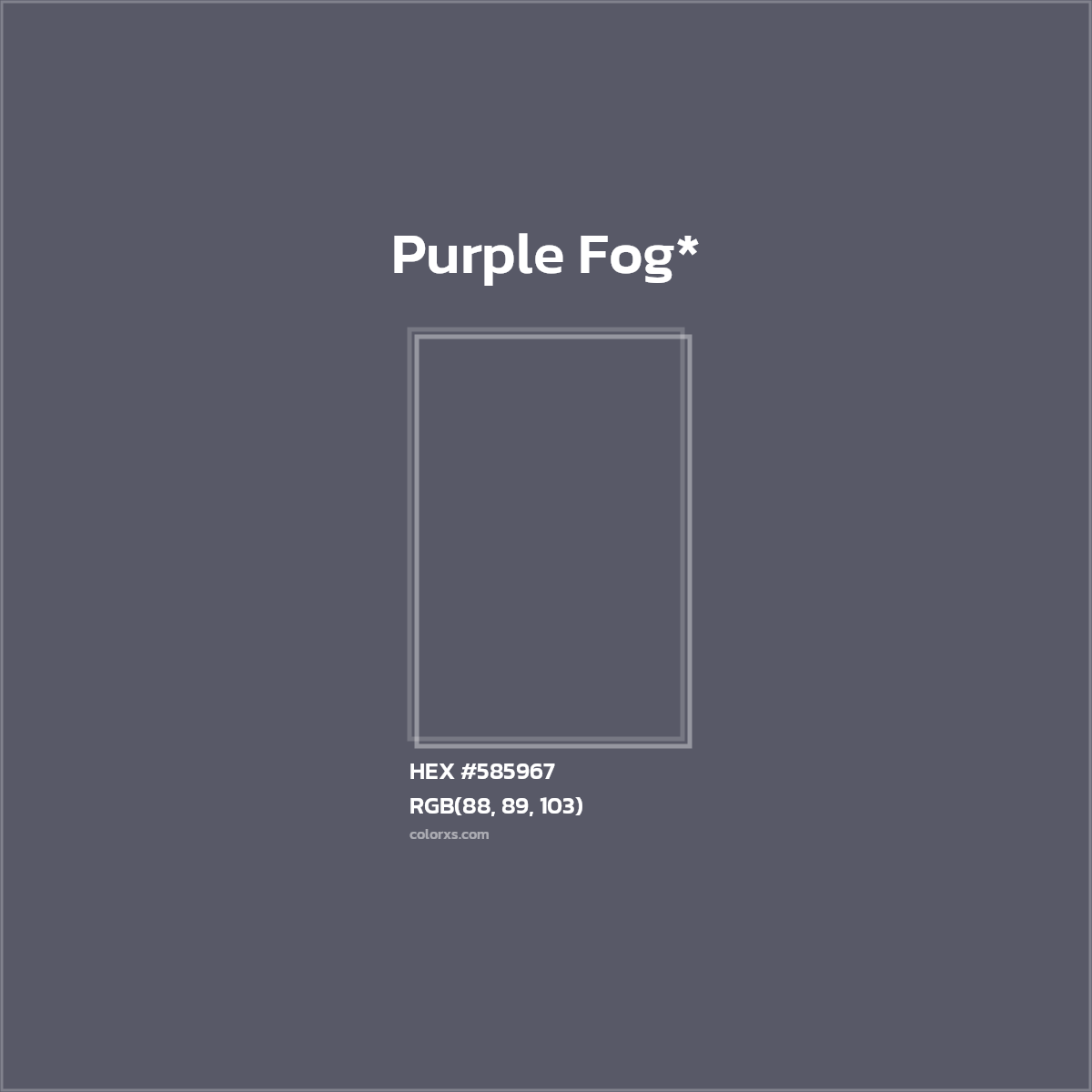 HEX #585967 Color Name, Color Code, Palettes, Similar Paints, Images