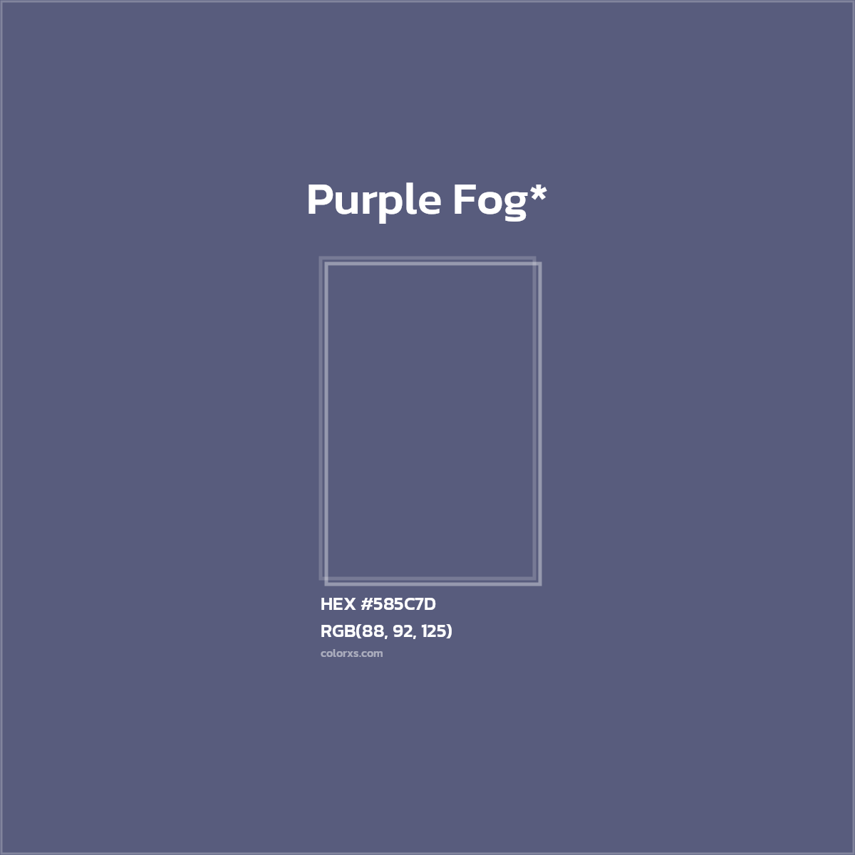 HEX #585C7D Color Name, Color Code, Palettes, Similar Paints, Images