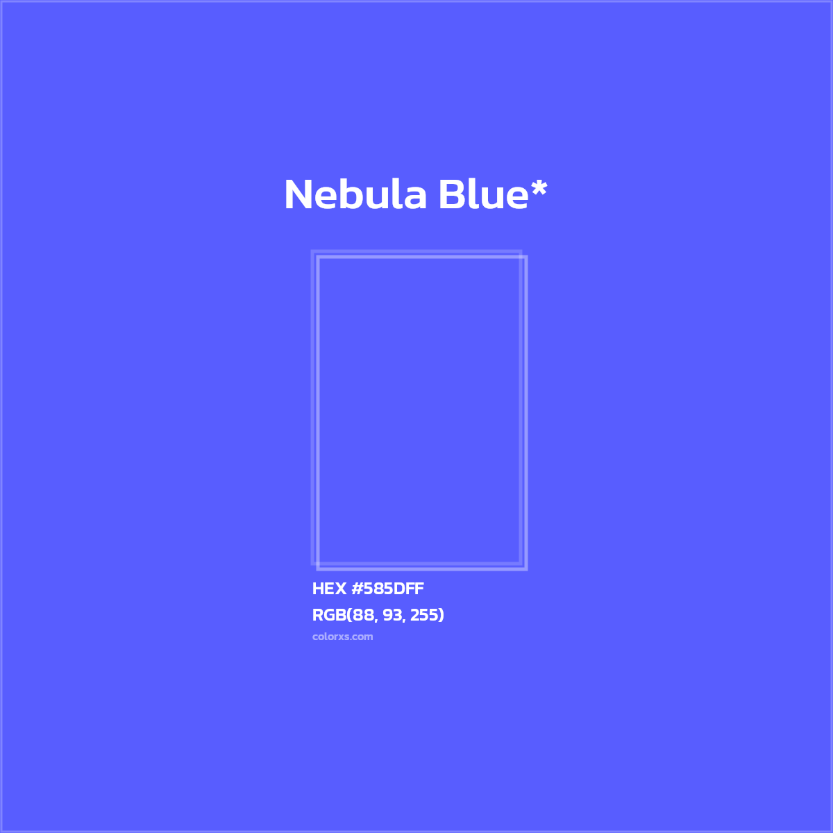 HEX #585DFF Color Name, Color Code, Palettes, Similar Paints, Images