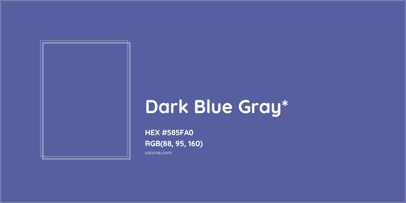 HEX #585FA0 Color Name, Color Code, Palettes, Similar Paints, Images