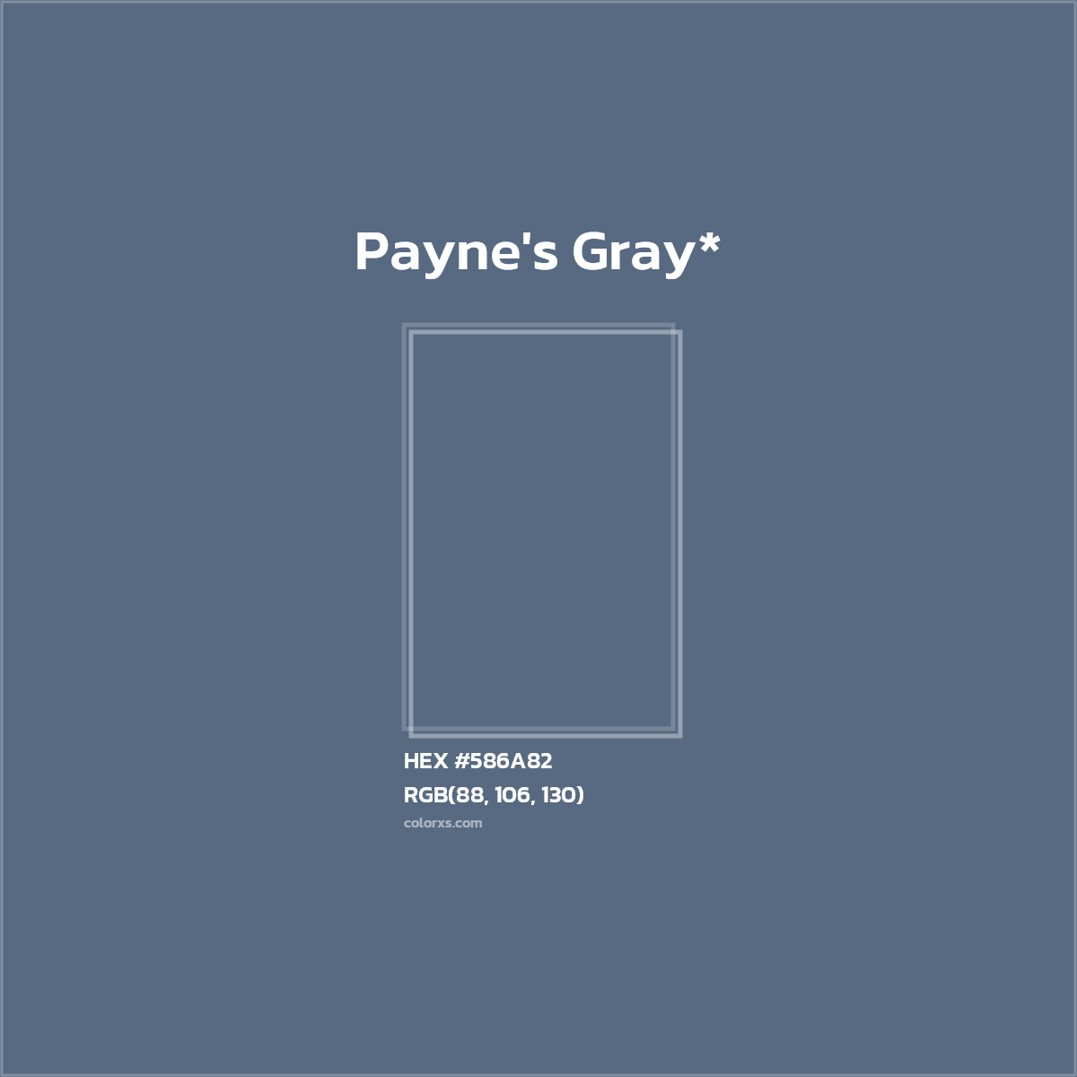 HEX #586A82 Color Name, Color Code, Palettes, Similar Paints, Images
