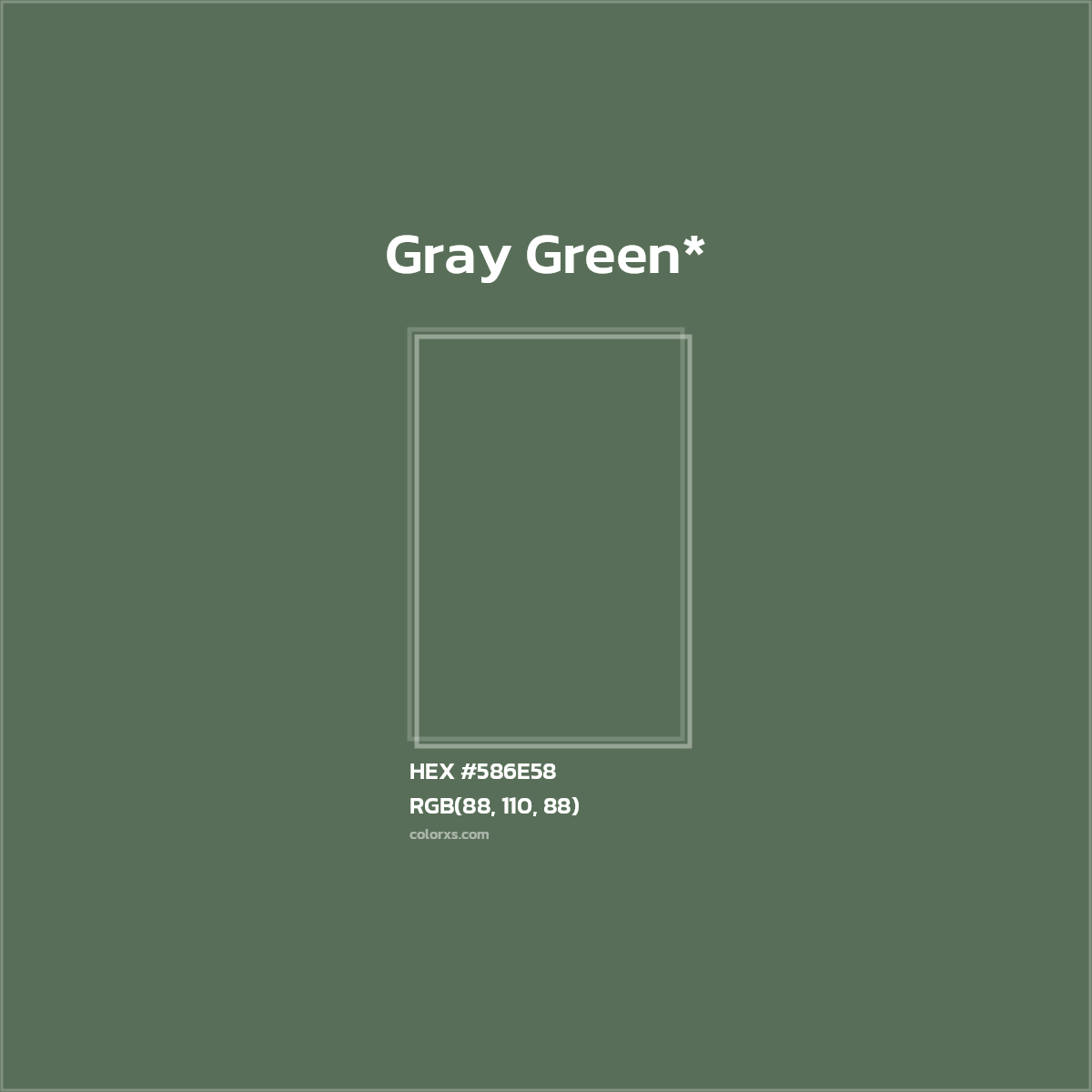 HEX #586E58 Color Name, Color Code, Palettes, Similar Paints, Images