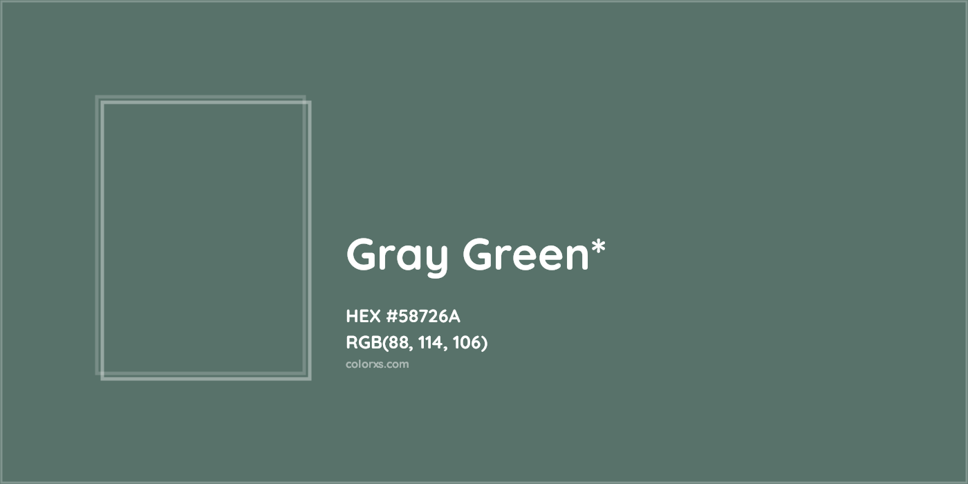 HEX #58726A Color Name, Color Code, Palettes, Similar Paints, Images