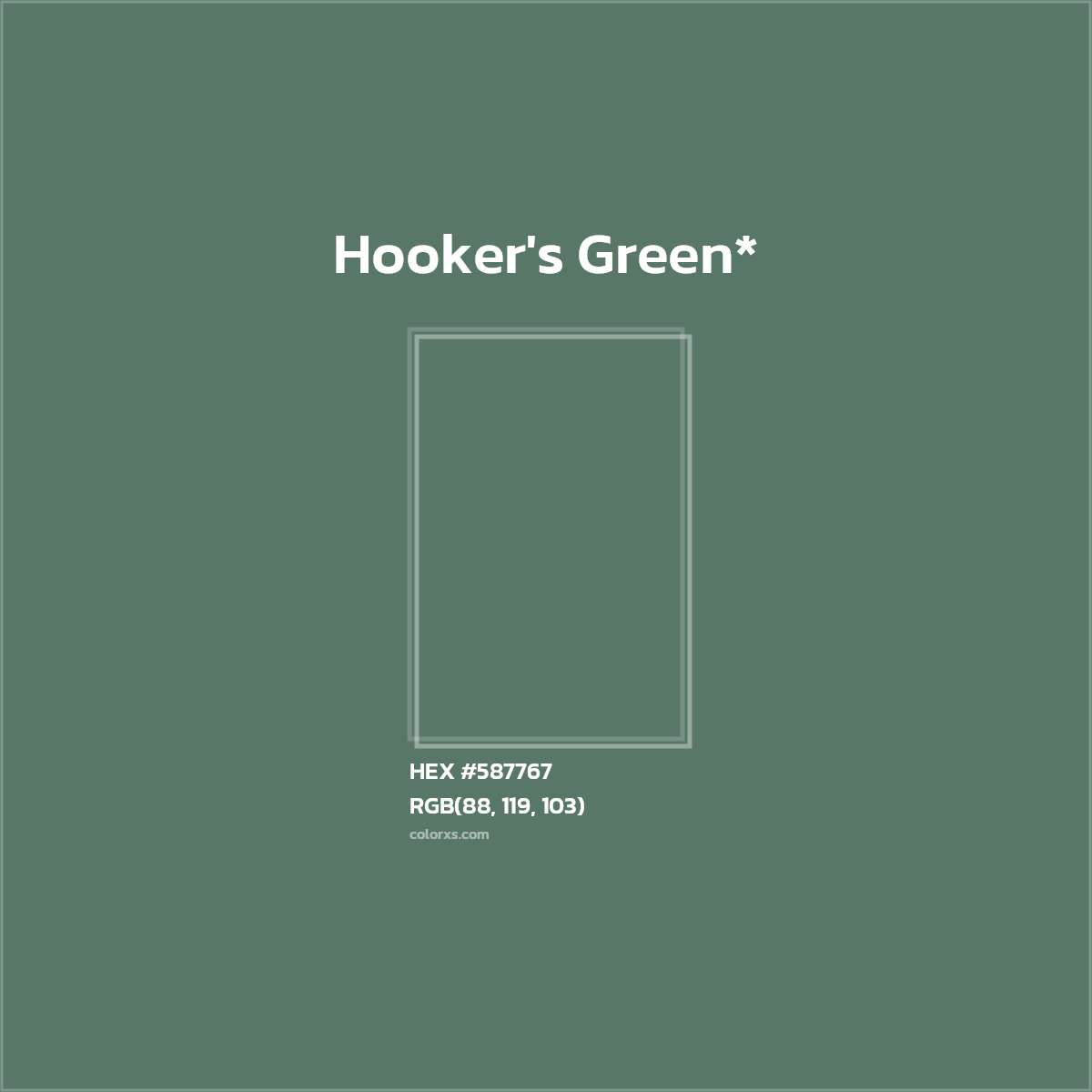 HEX #587767 Color Name, Color Code, Palettes, Similar Paints, Images