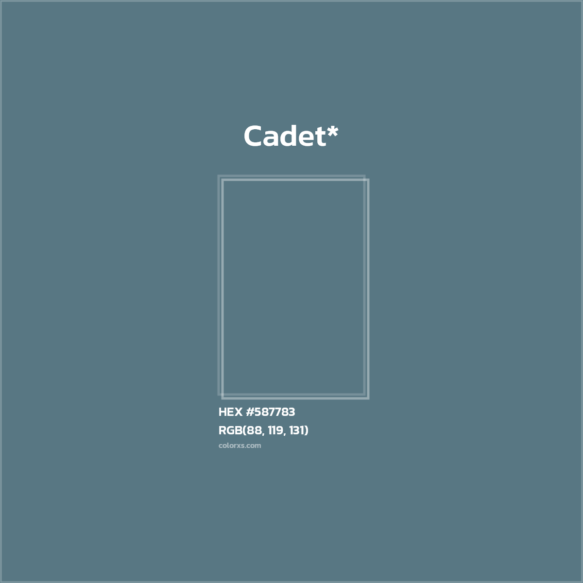 HEX #587783 Color Name, Color Code, Palettes, Similar Paints, Images