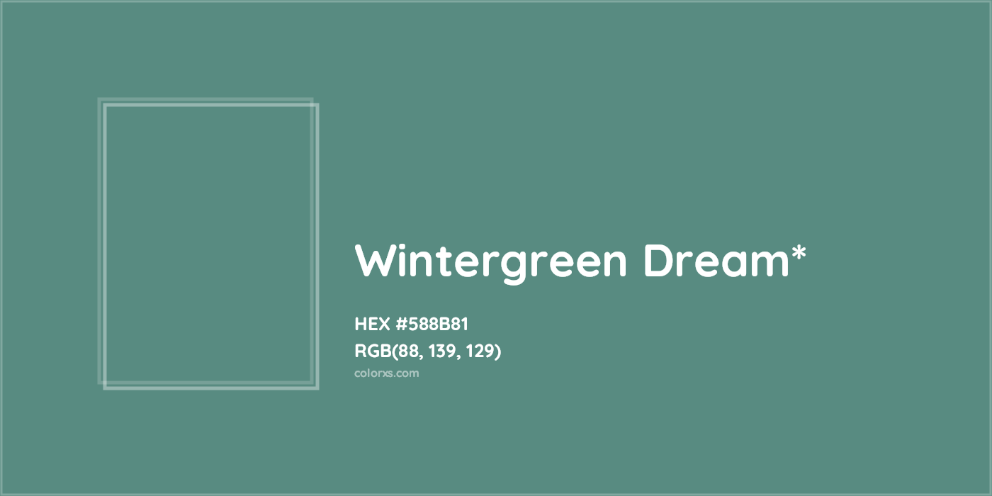 HEX #588B81 Color Name, Color Code, Palettes, Similar Paints, Images