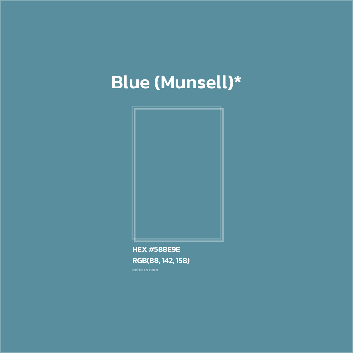 HEX #588E9E Color Name, Color Code, Palettes, Similar Paints, Images