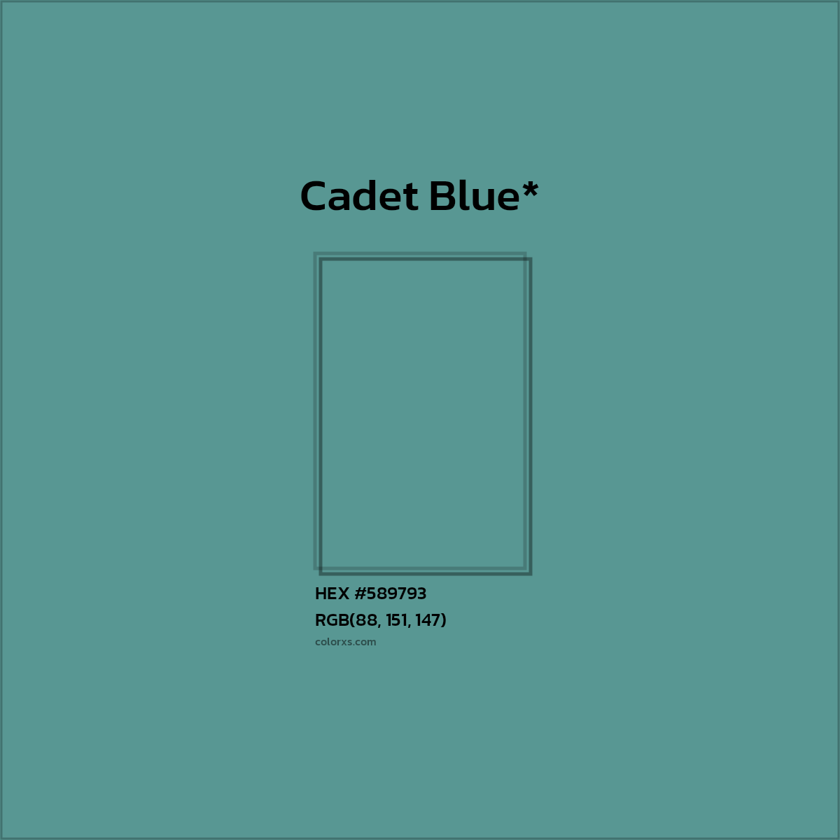 HEX #589793 Color Name, Color Code, Palettes, Similar Paints, Images