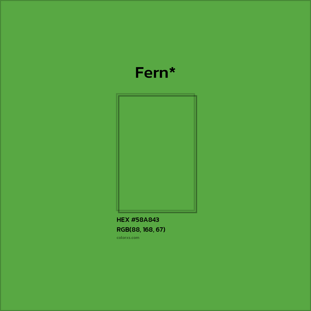 HEX #58A843 Color Name, Color Code, Palettes, Similar Paints, Images