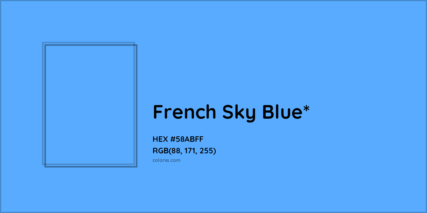 HEX #58ABFF Color Name, Color Code, Palettes, Similar Paints, Images