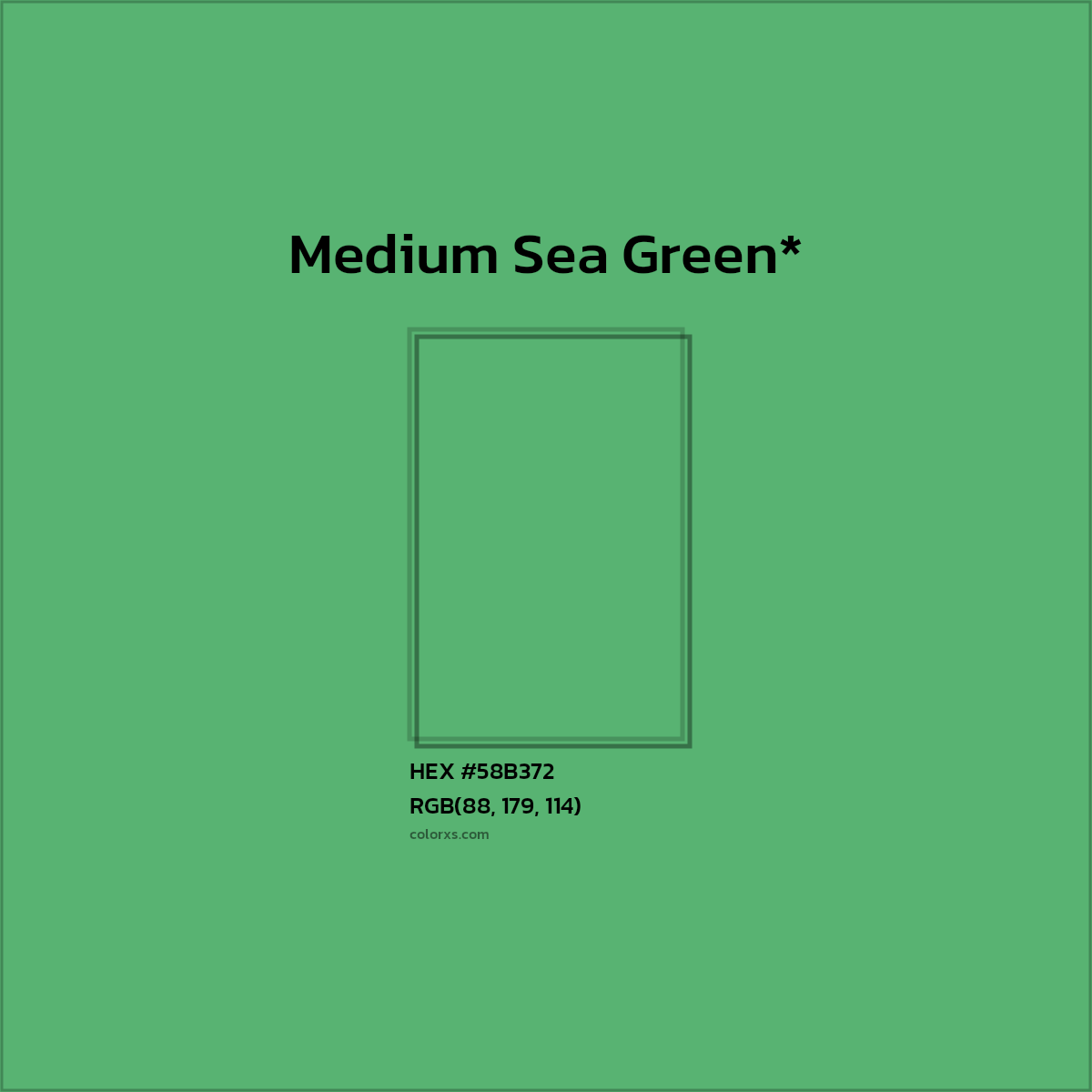 HEX #58B372 Color Name, Color Code, Palettes, Similar Paints, Images