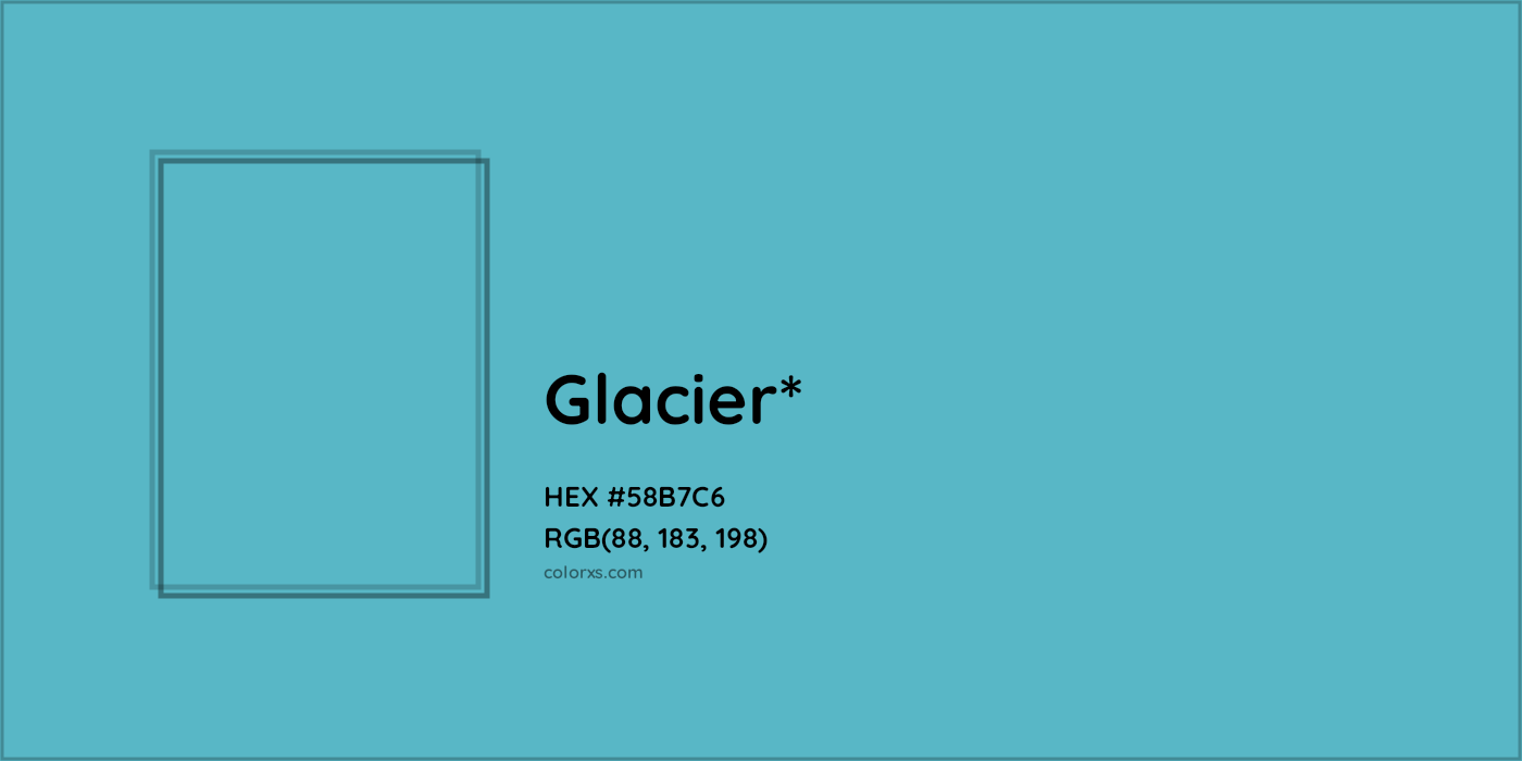 HEX #58B7C6 Color Name, Color Code, Palettes, Similar Paints, Images