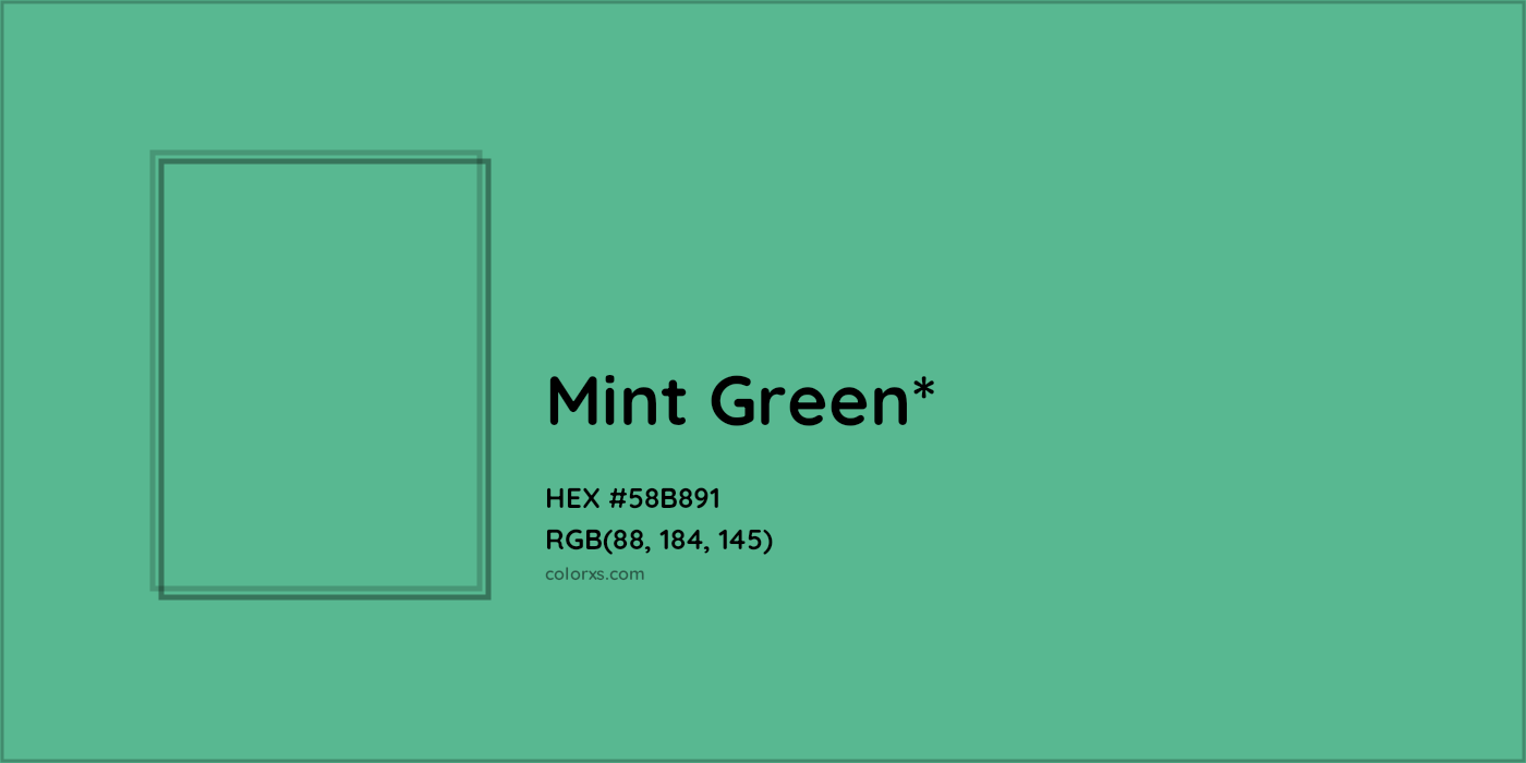 HEX #58B891 Color Name, Color Code, Palettes, Similar Paints, Images
