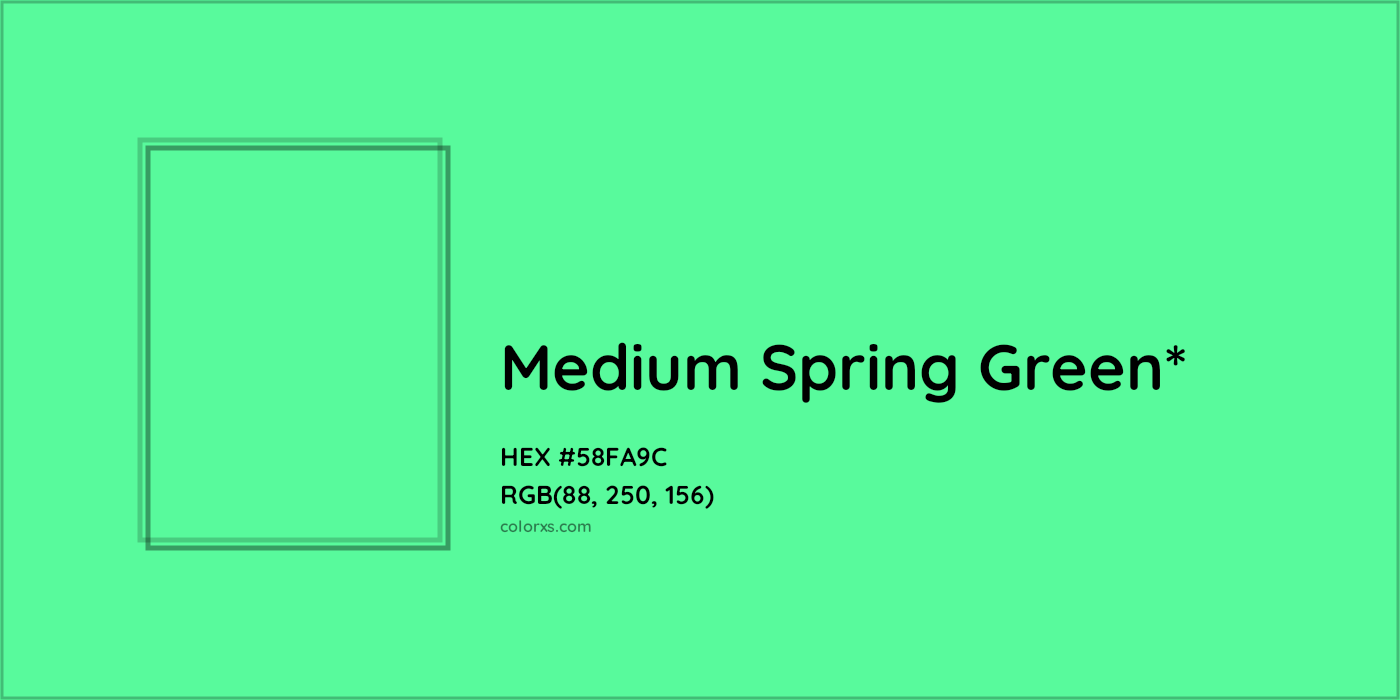 HEX #58FA9C Color Name, Color Code, Palettes, Similar Paints, Images