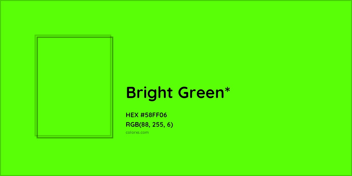 HEX #58FF06 Color Name, Color Code, Palettes, Similar Paints, Images