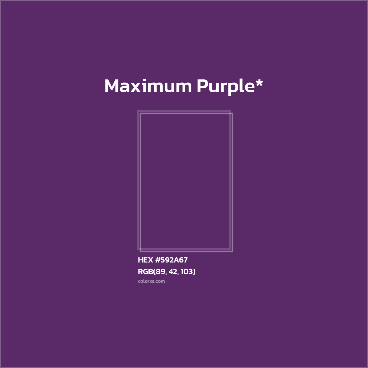 HEX #592A67 Color Name, Color Code, Palettes, Similar Paints, Images