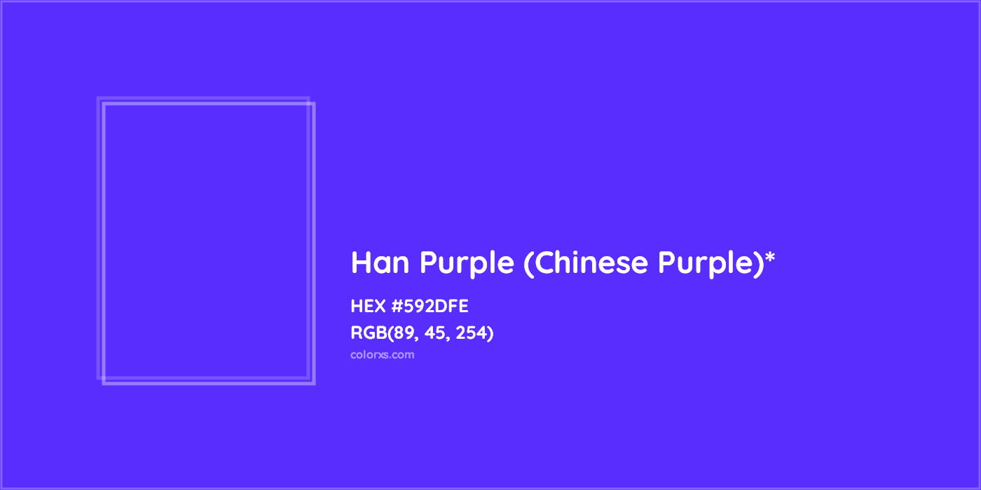 HEX #592DFE Color Name, Color Code, Palettes, Similar Paints, Images