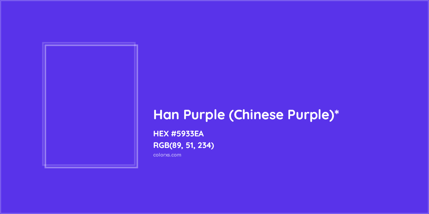 HEX #5933EA Color Name, Color Code, Palettes, Similar Paints, Images
