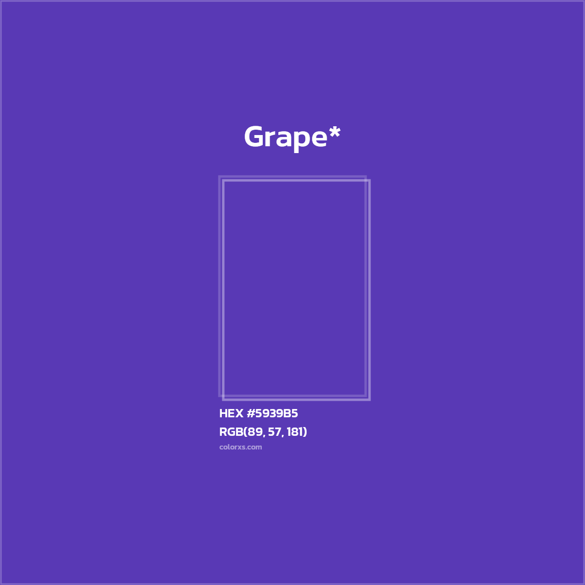 HEX #5939B5 Color Name, Color Code, Palettes, Similar Paints, Images