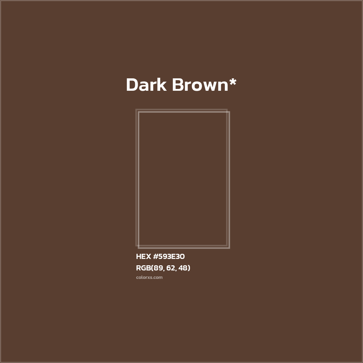 HEX #593E30 Color Name, Color Code, Palettes, Similar Paints, Images