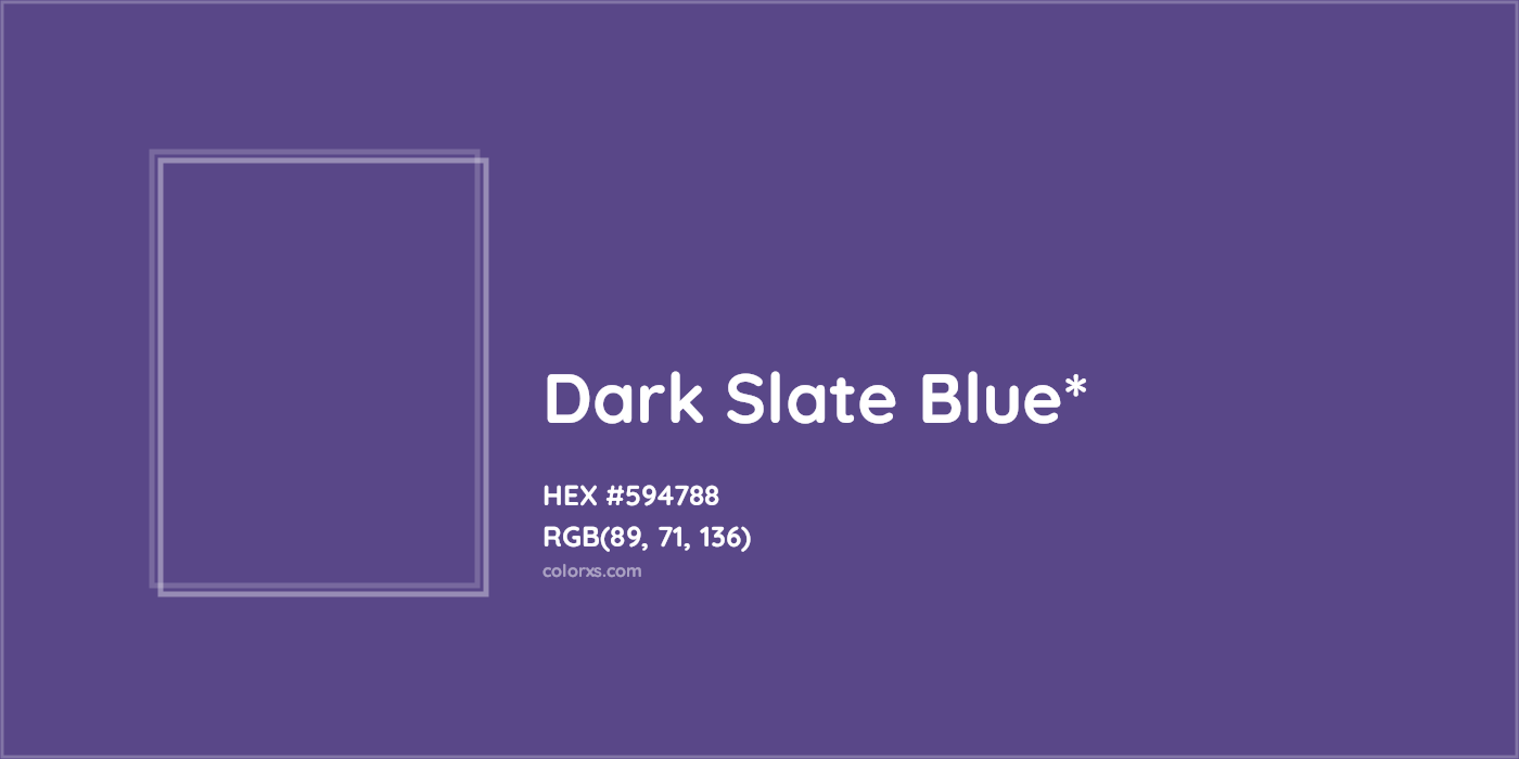HEX #594788 Color Name, Color Code, Palettes, Similar Paints, Images