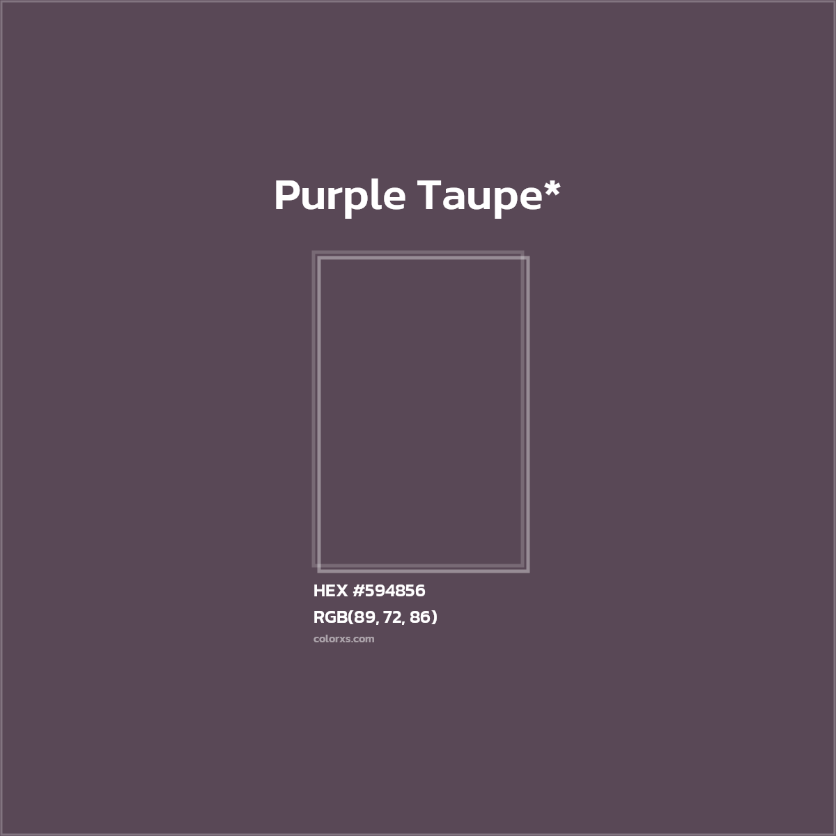 HEX #594856 Color Name, Color Code, Palettes, Similar Paints, Images