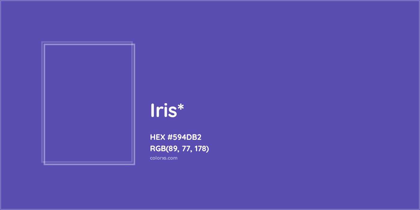 HEX #594DB2 Color Name, Color Code, Palettes, Similar Paints, Images