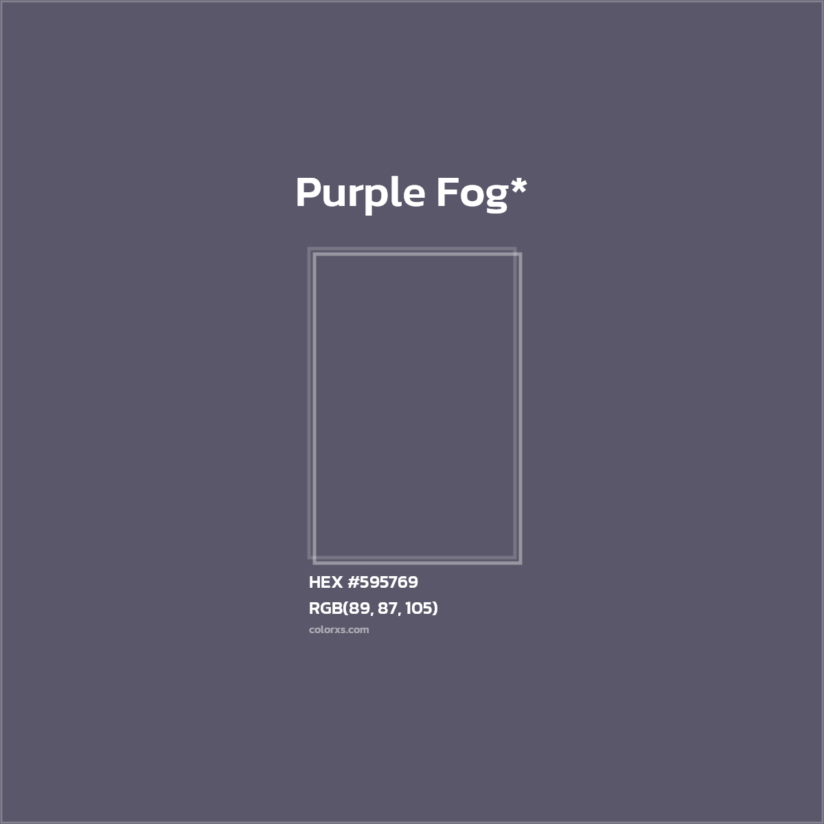 HEX #595769 Color Name, Color Code, Palettes, Similar Paints, Images