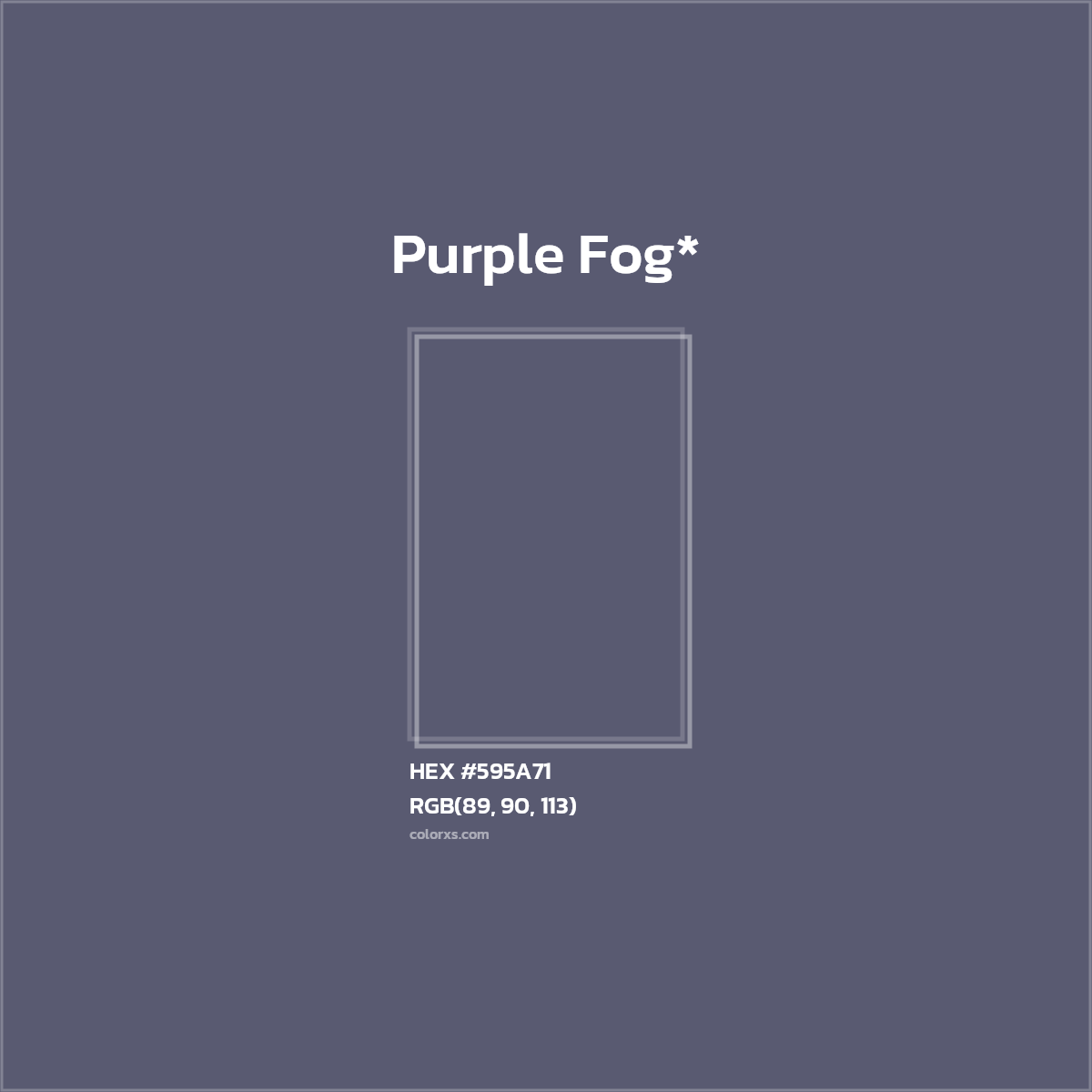 HEX #595A71 Color Name, Color Code, Palettes, Similar Paints, Images