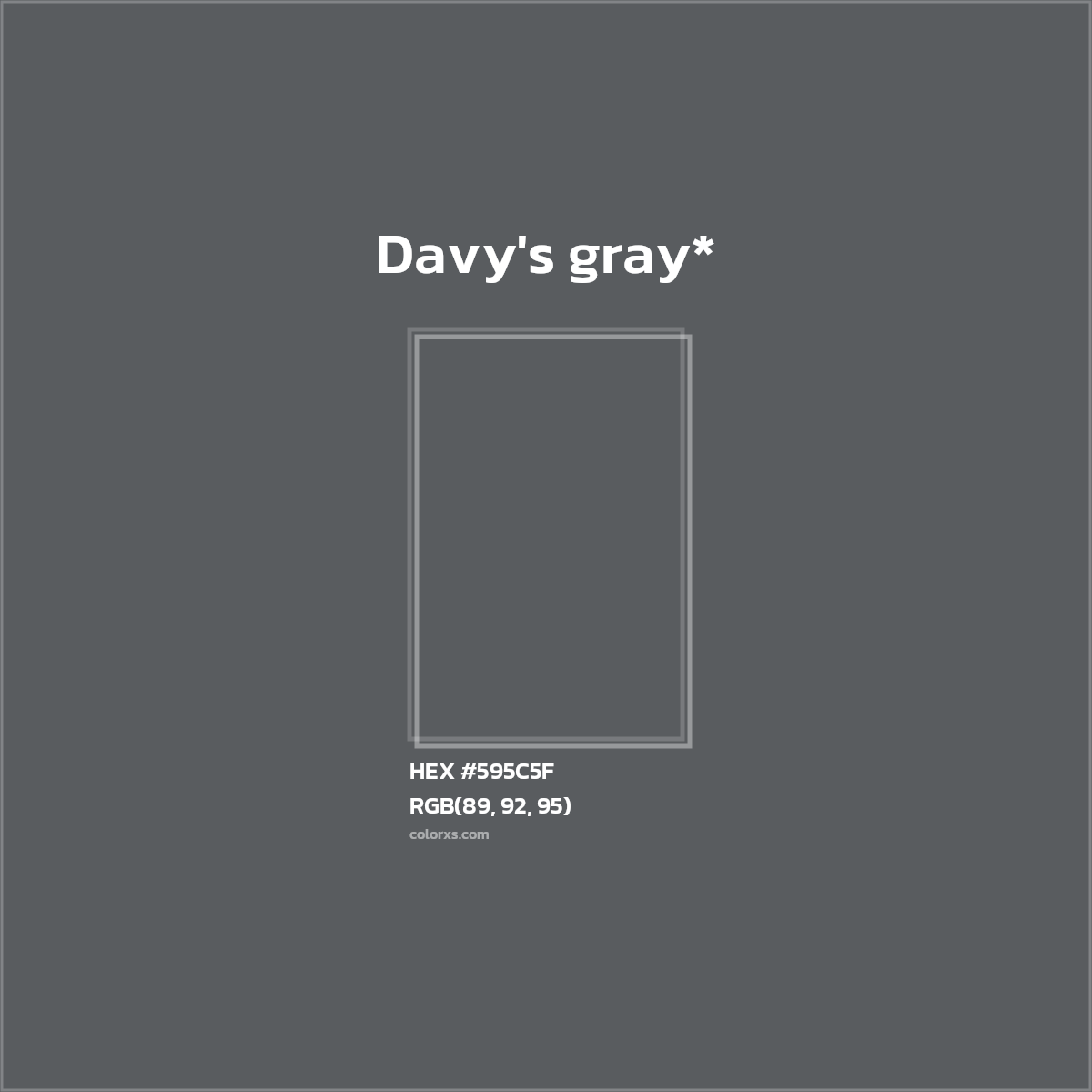 HEX #595C5F Color Name, Color Code, Palettes, Similar Paints, Images