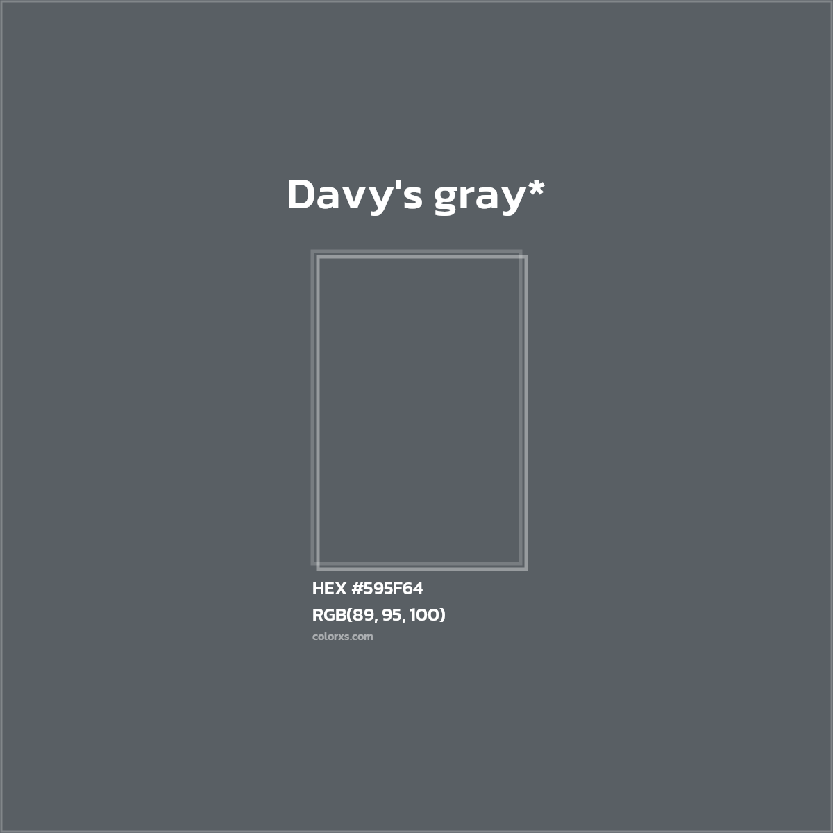 HEX #595F64 Color Name, Color Code, Palettes, Similar Paints, Images