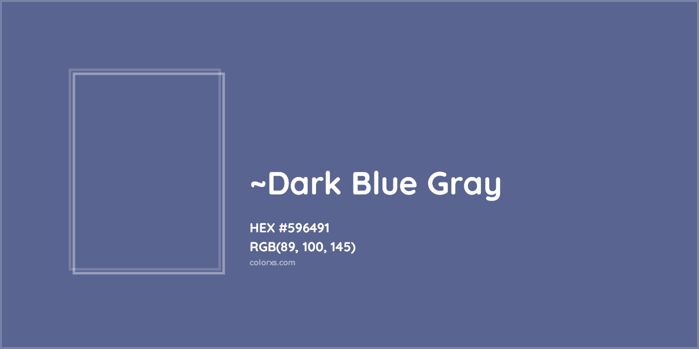 HEX #596491 Color Name, Color Code, Palettes, Similar Paints, Images