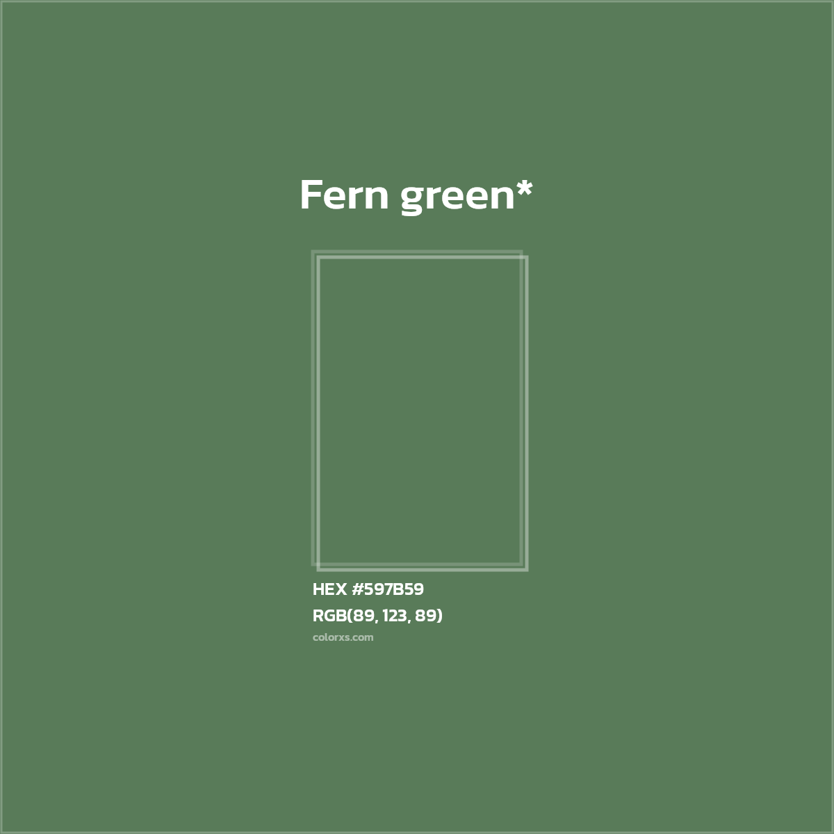 HEX #597B59 Color Name, Color Code, Palettes, Similar Paints, Images